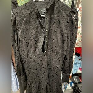 Bardot Remy Mini Lace Black Dress Size 10